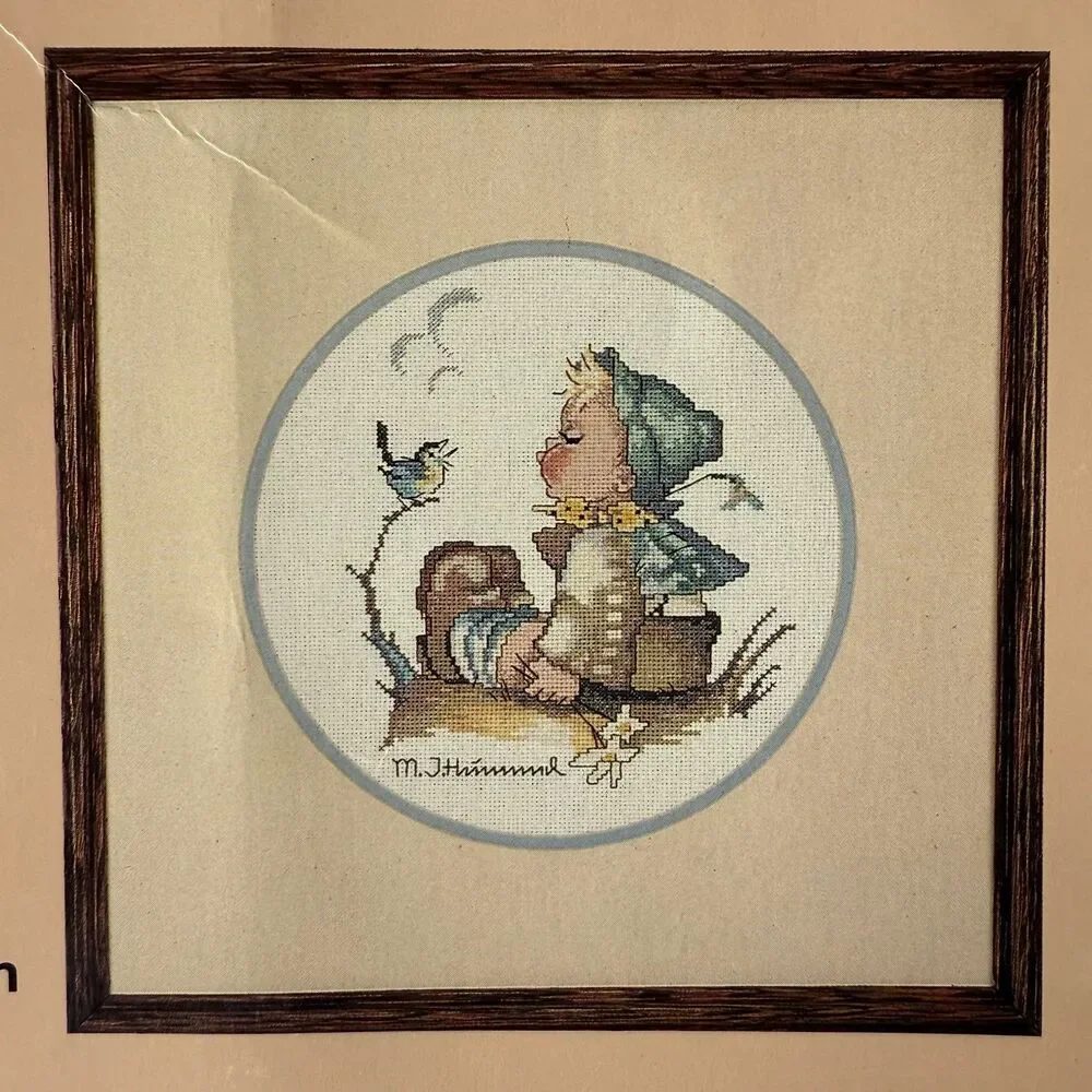 Hummel Stitchery Bundle Peasant Boy CANVAS #0233 & Carefree Days Leaflet *READ*